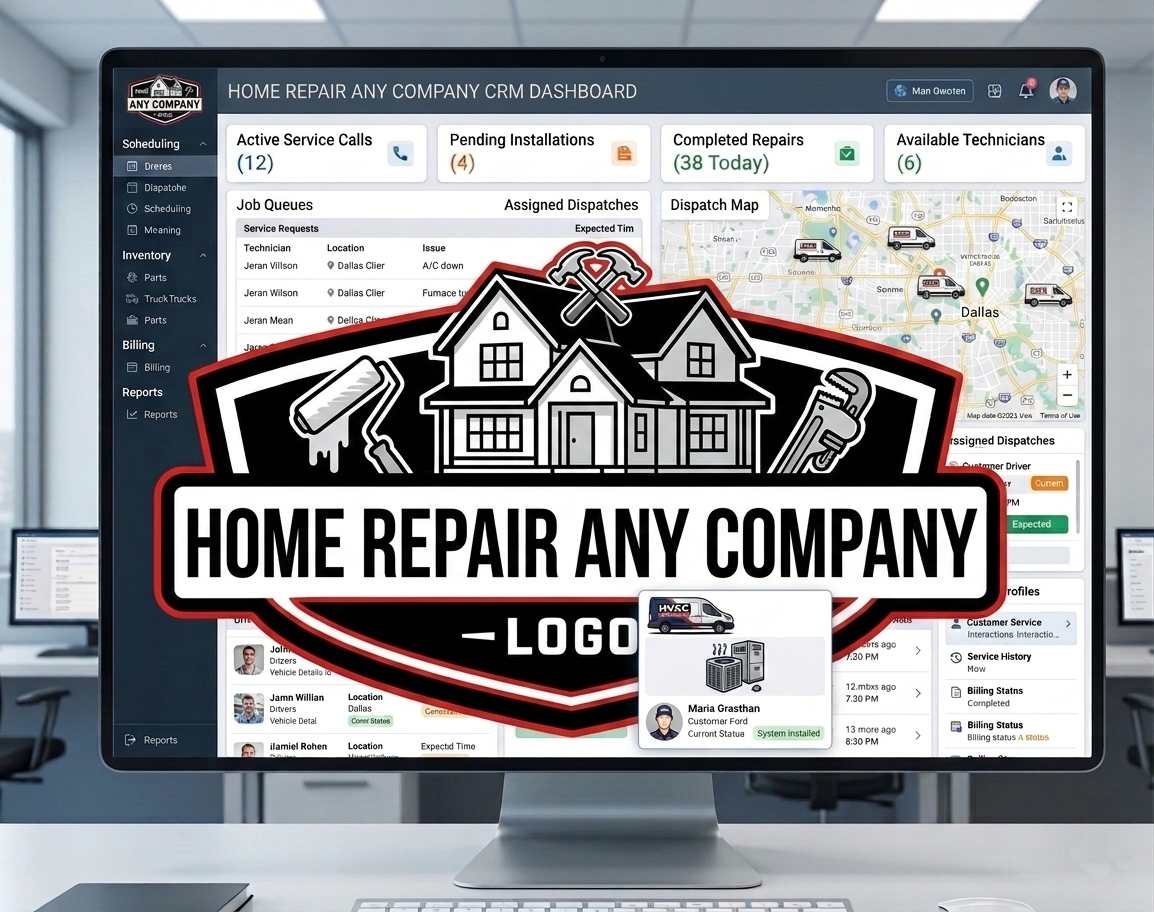 MasterTech Pro Home Repair CRM preview (template coming soon)