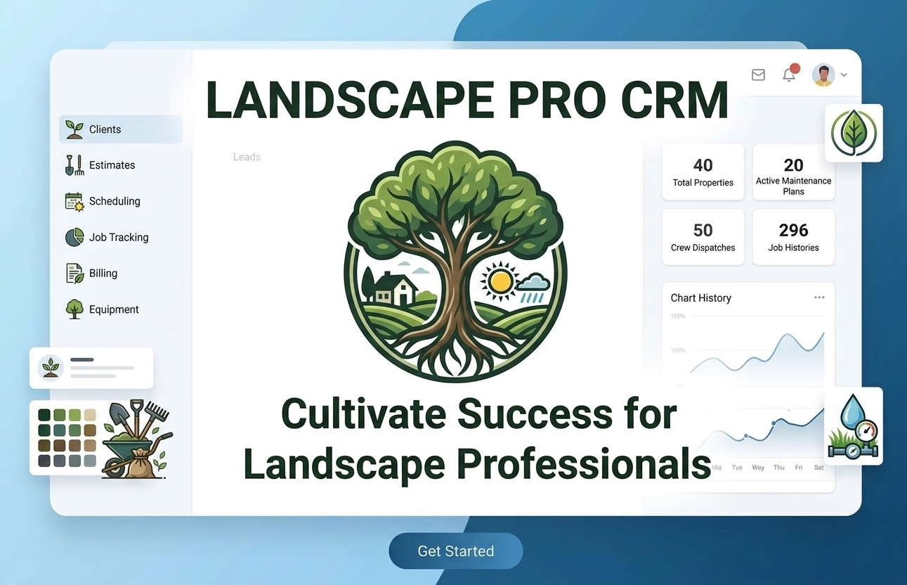 MasterTech Pro Landscaping CRM preview (template coming soon)